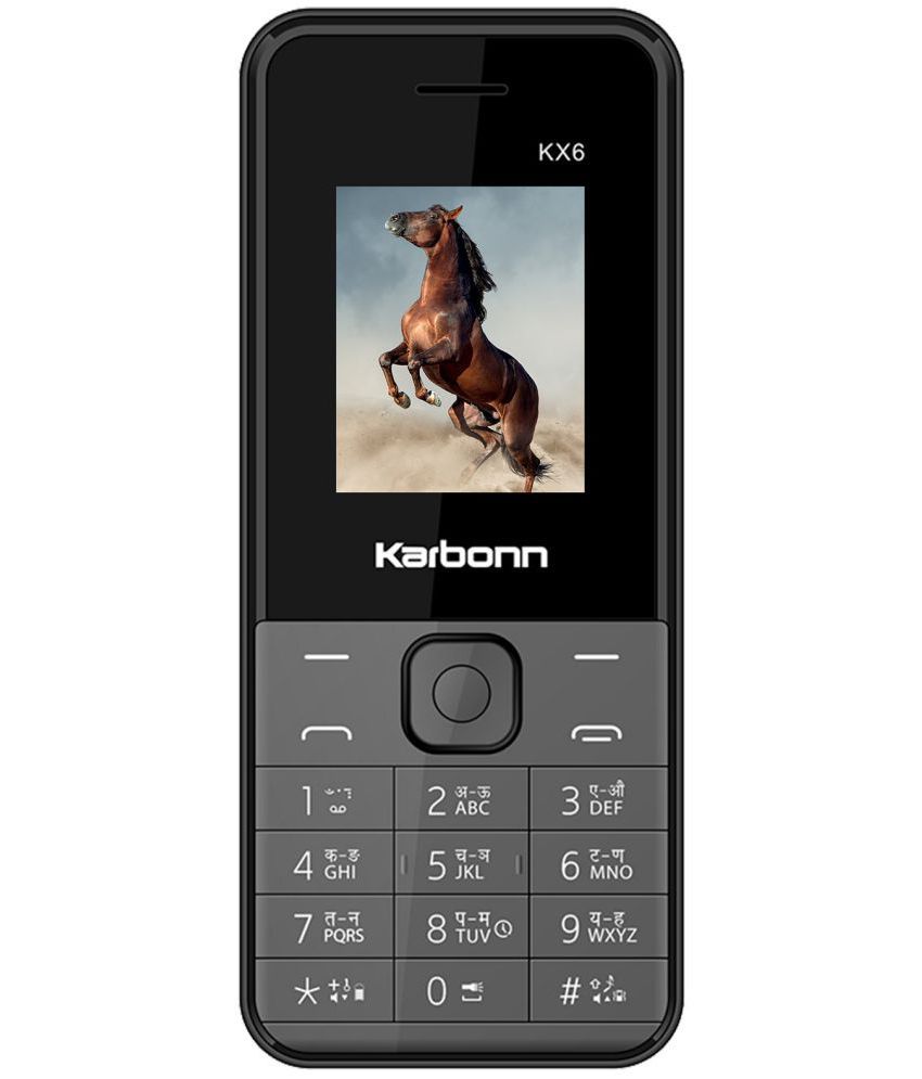    			Karbonn KX6 Dual SIM Feature Phone Black Grey