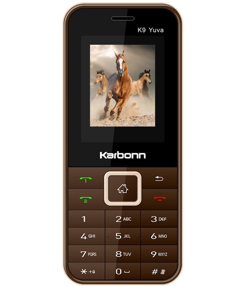     			Karbonn k9 yuva Dual SIM Feature Phone Coffee