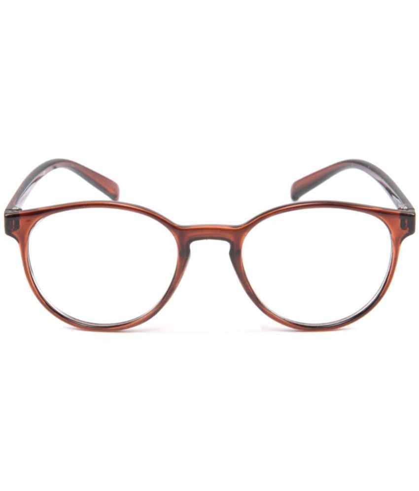     			SAN EYEWEAR - Brown Full Rim Cat Eye Computer Glasses ( Pack of 1 )
