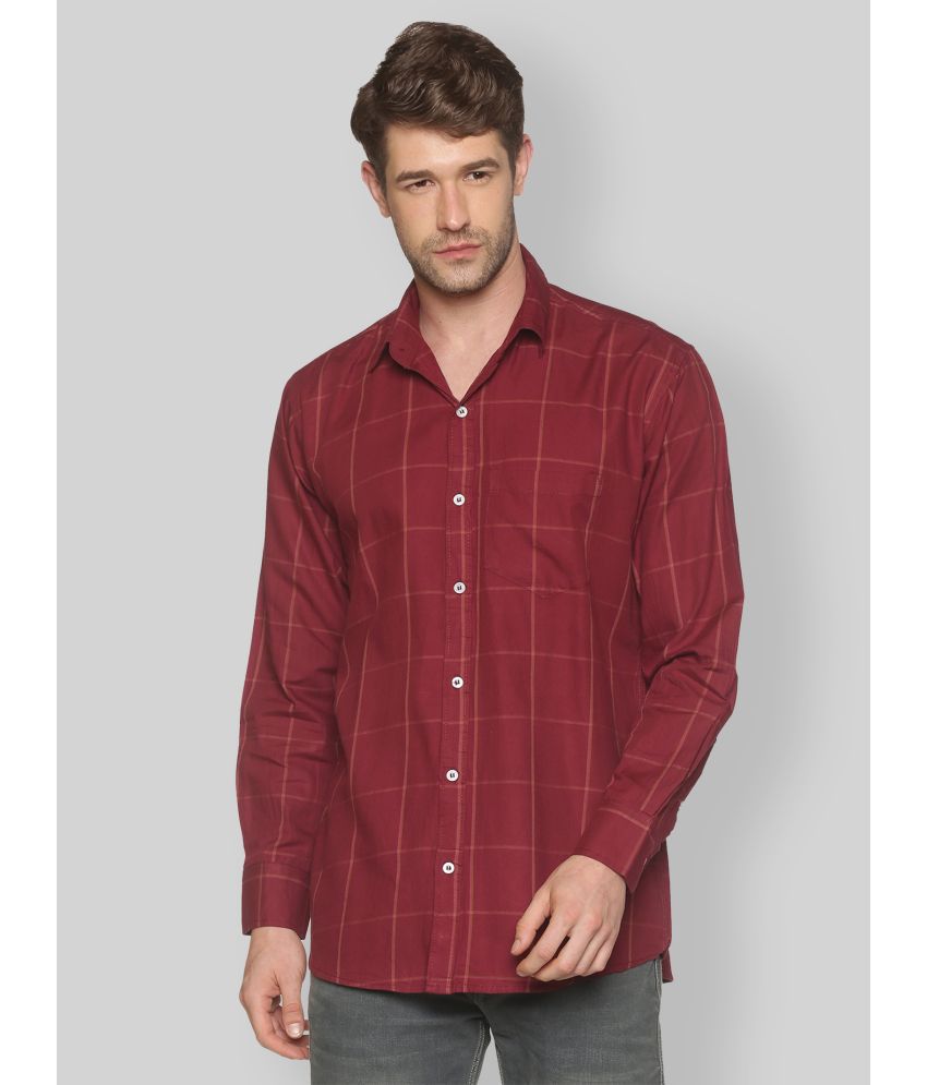     			YHA - Maroon 100% Cotton Regular Fit Men's Casual Shirt ( Pack of 1 )