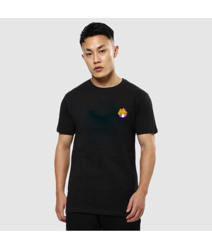     			Bewakoof - Black Cotton Regular Fit Men's T-Shirt ( Pack of 1 )