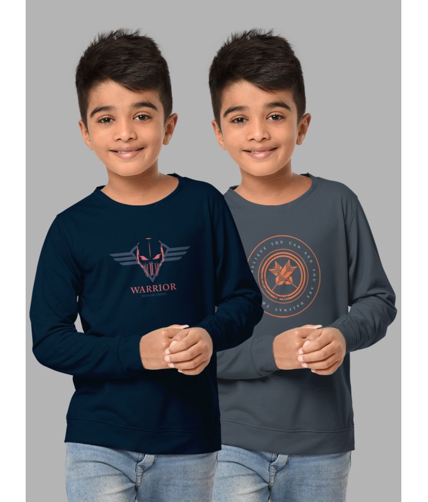     			HELLCAT Pack of 2 Boys Cotton Blend T-Shirt ( Multicolor )