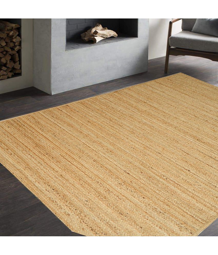 MRIC Beige Jute Carpet Plain 4x6 Ft Buy MRIC Beige Jute Carpet Plain