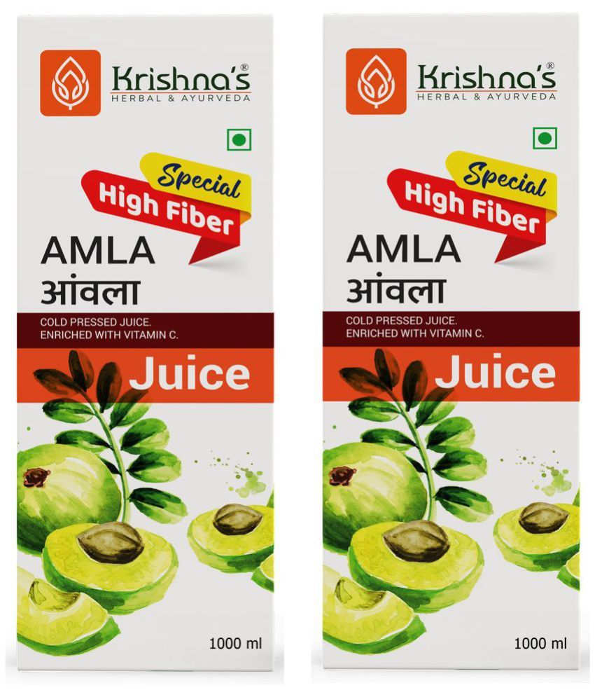     			Krishna's Special Amla High Fibre Juice 1000 ml (Pack of 2)