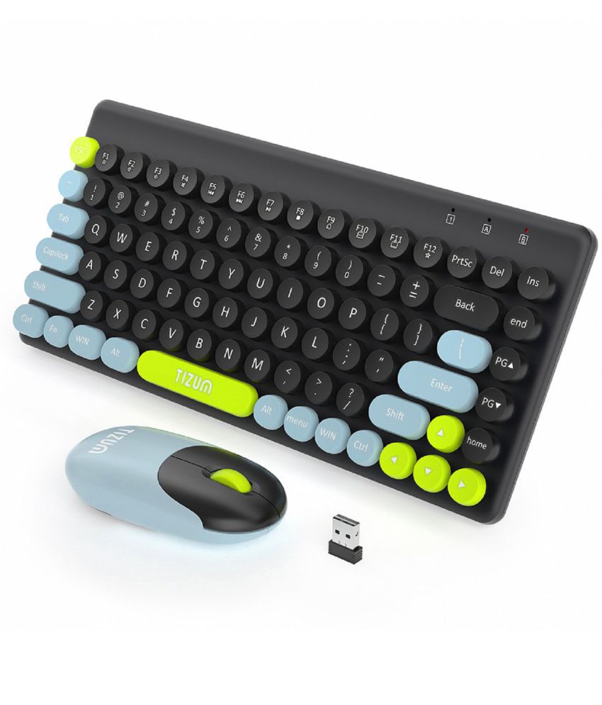     			TIZUM - Black Wireless Keyboard Mouse Combo