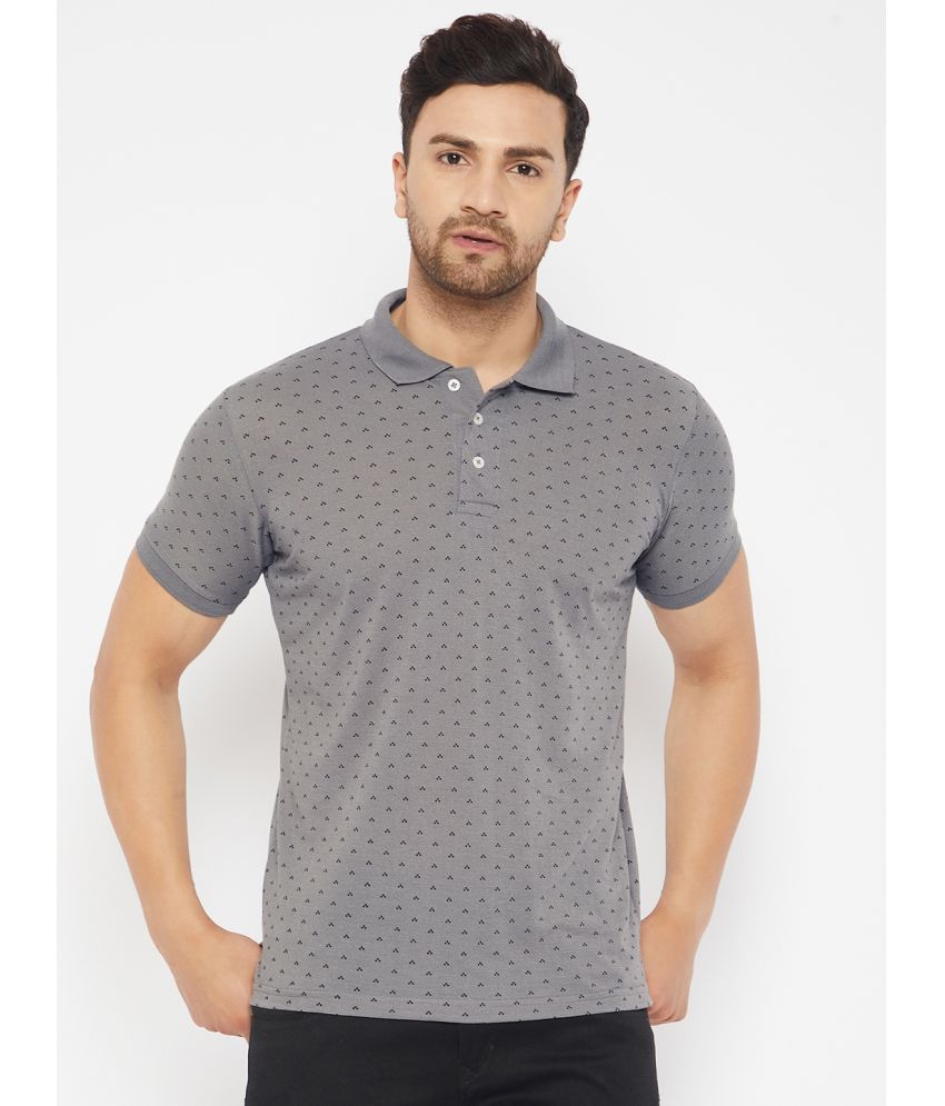     			The Million Club - Grey Polyester Regular Fit Men's Polo T Shirt ( Pack of 1 )