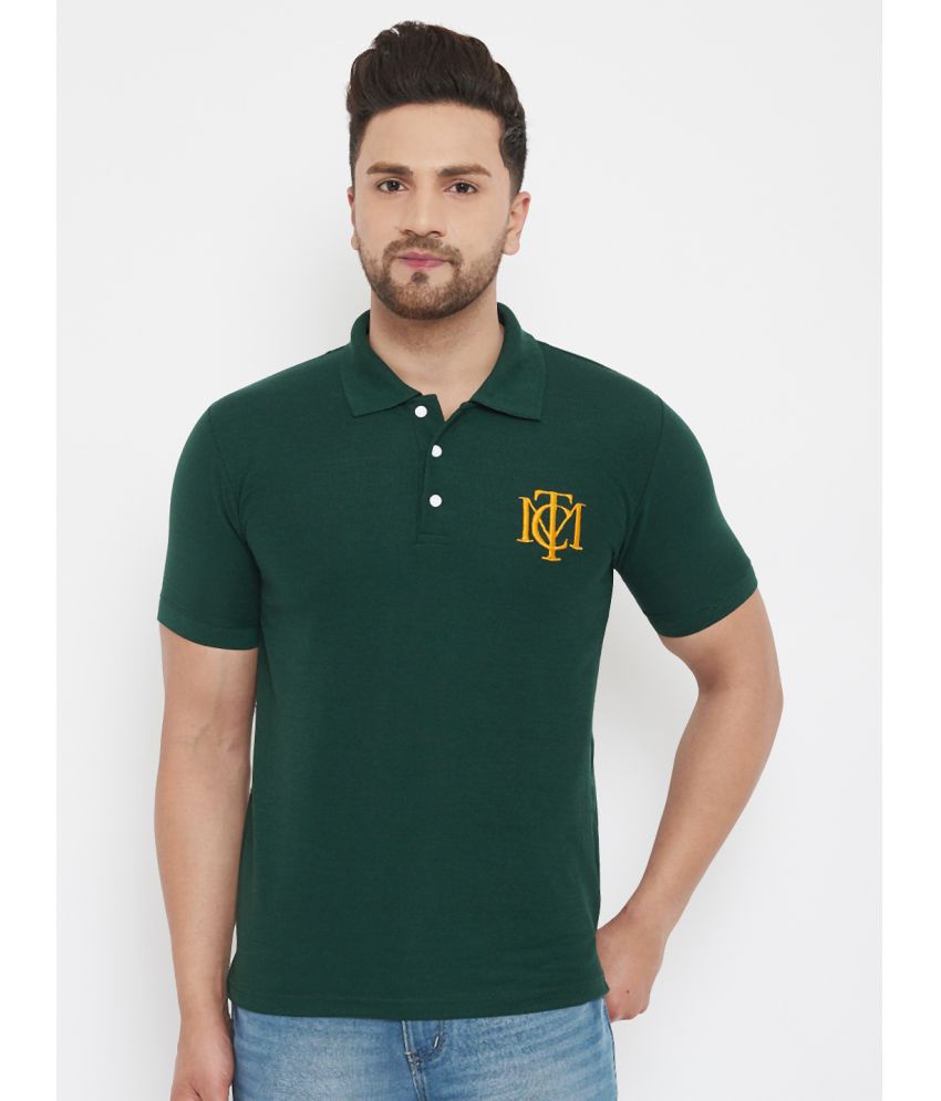     			The Million Club - Olive Green Polyester Regular Fit Men's Polo T Shirt ( Pack of 1 )