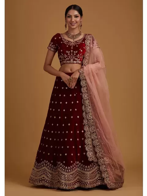 Laadan - Red Cotton Girls Lehenga Choli Set ( Pack of 1 ) - Buy Laadan -  Red Cotton Girls Lehenga Choli Set ( Pack of 1 ) Online at Low Price -  Snapdeal