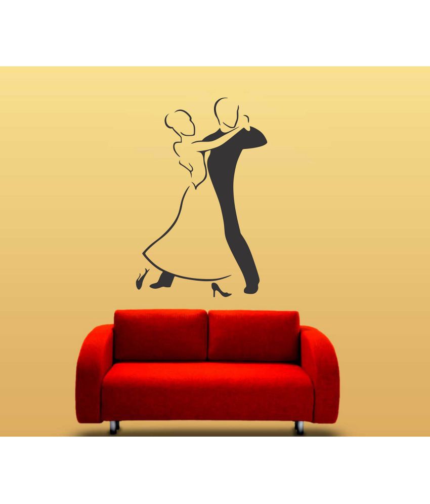     			Asmi Collection Cute Dancing Couples Wall Sticker ( 90 x 60 cms )