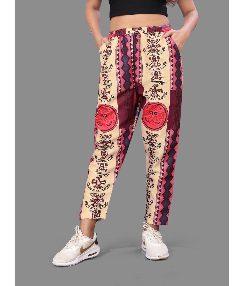     			CIELUS - Multi Color Cotton Regular Women's Casual Pants ( Pack of 1 )