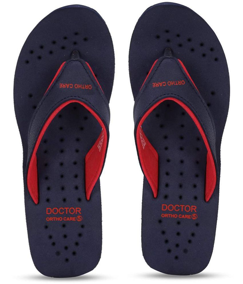     			DOCTOR EXTRA SOFT - Navy Blue Women's Thong Flip Flop