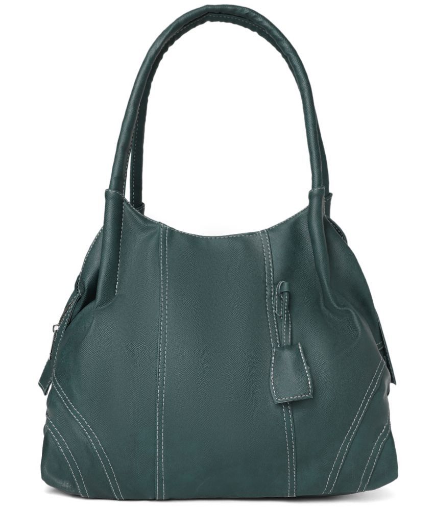     			Fostelo - Green PU Shoulder Bag