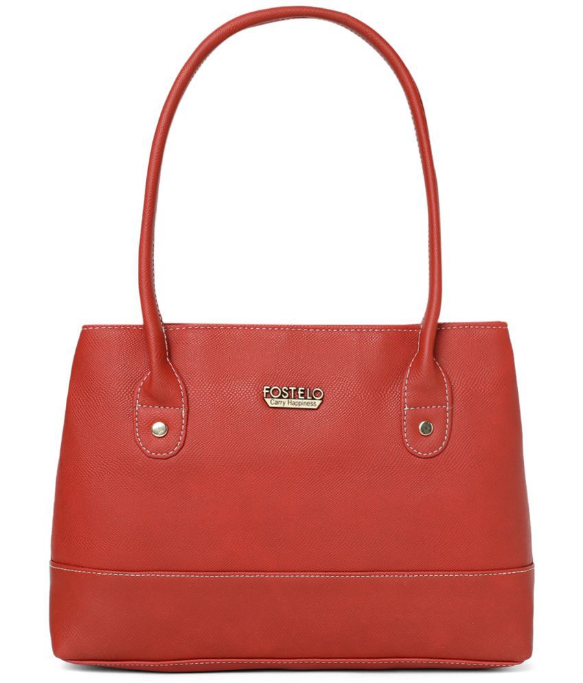     			Fostelo - Red PU Shoulder Bag