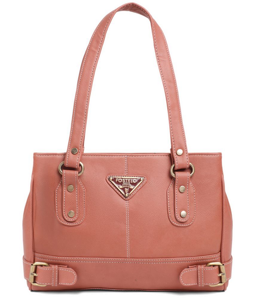     			Fostelo - Rose Gold PU Shoulder Bag