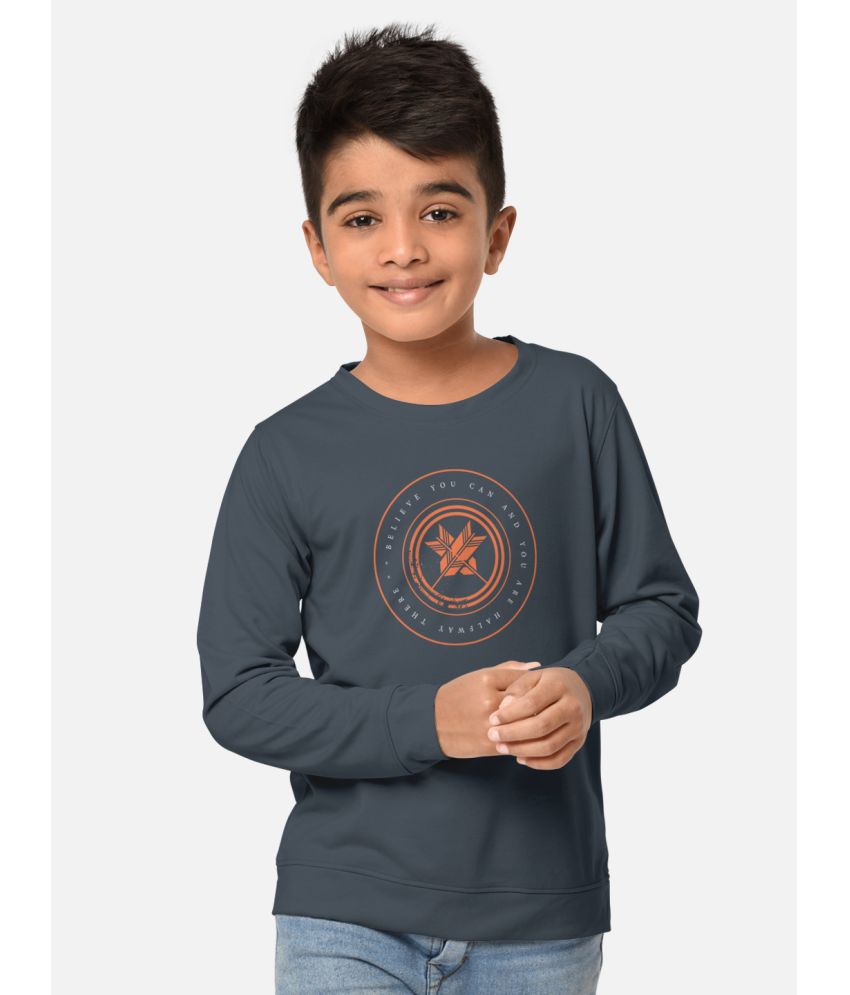 HELLCAT - Grey Cotton Blend Boy's T-Shirt ( Pack of 1 )