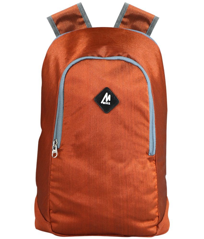     			mikebag 15 Ltrs Orange Polyester College Bag