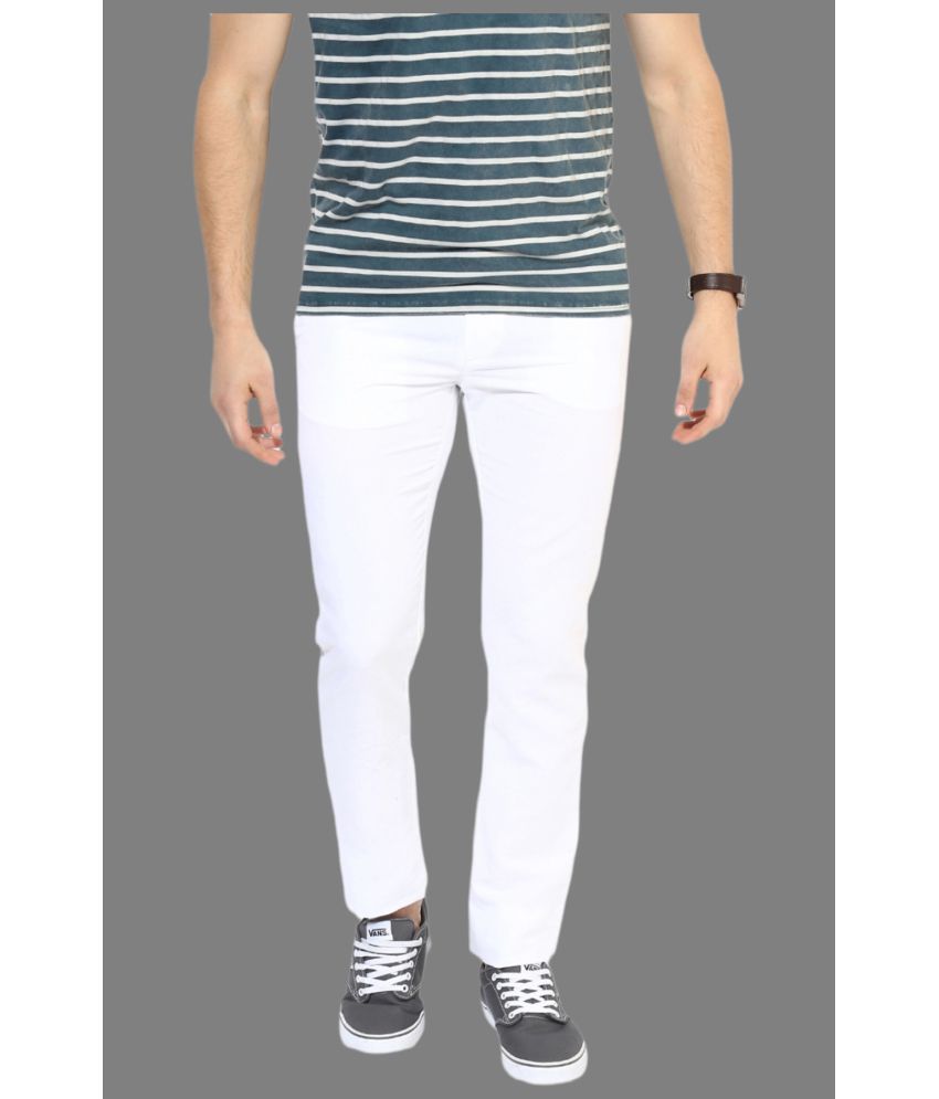     			x20 - White Denim Skinny Fit Men's Jeans ( Pack of 1 )