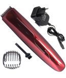 JMALL - Rechargeable Trimmer Red Cordless Beard Trimmer