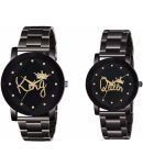 Renaissance Traders - Black Metal Analog Couple's Watch