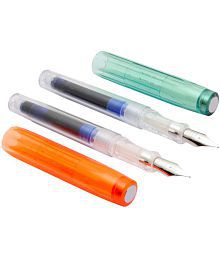 Srpc PaiLi 007 Mini Orange &amp; Green Fountain Pens Cartridge System Fine Nib