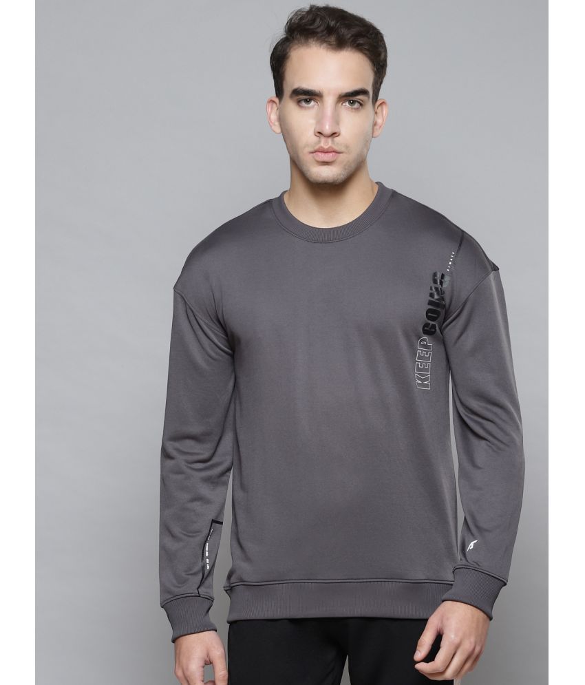     			Alcis - Grey Polyester Men's Running Sweatshirt ( Pack of 1 )