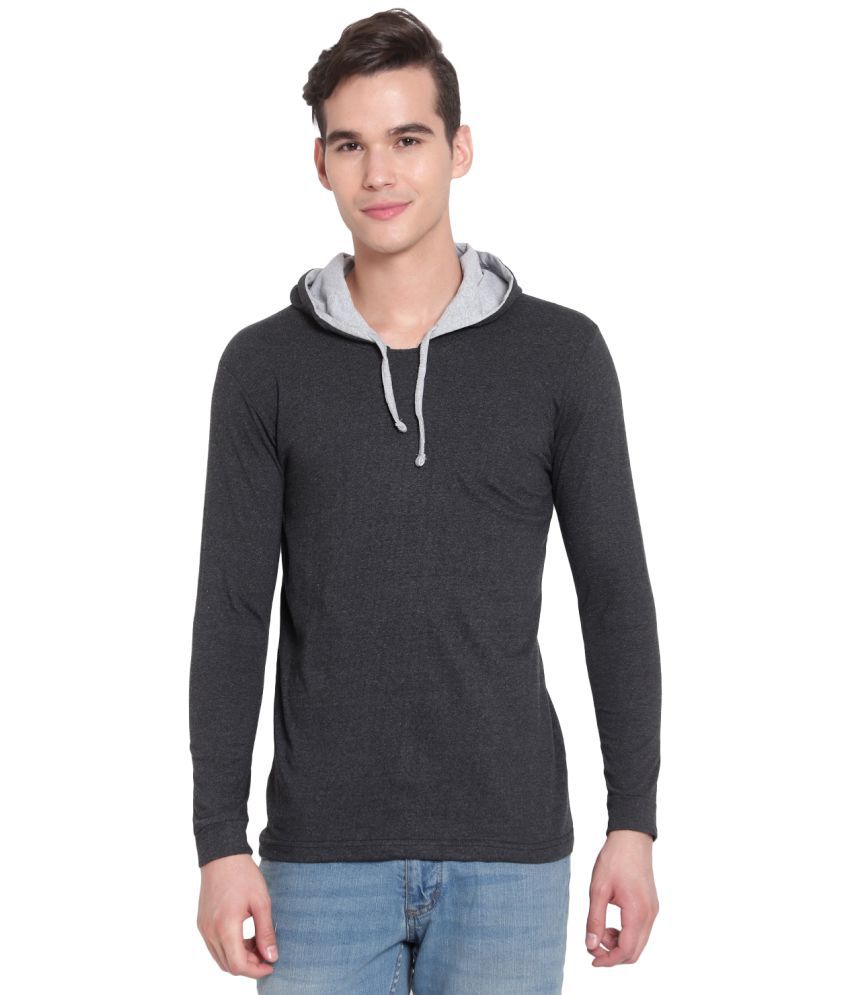     			Diaz - Charcoal Cotton Blend Regular Fit Men's Sweatshirt ( Pack of 1 )