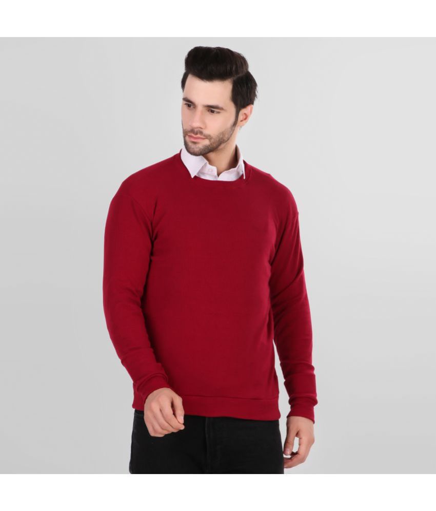     			Diaz - Maroon Woollen Men's Pullover Sweater ( Pack of 1 )