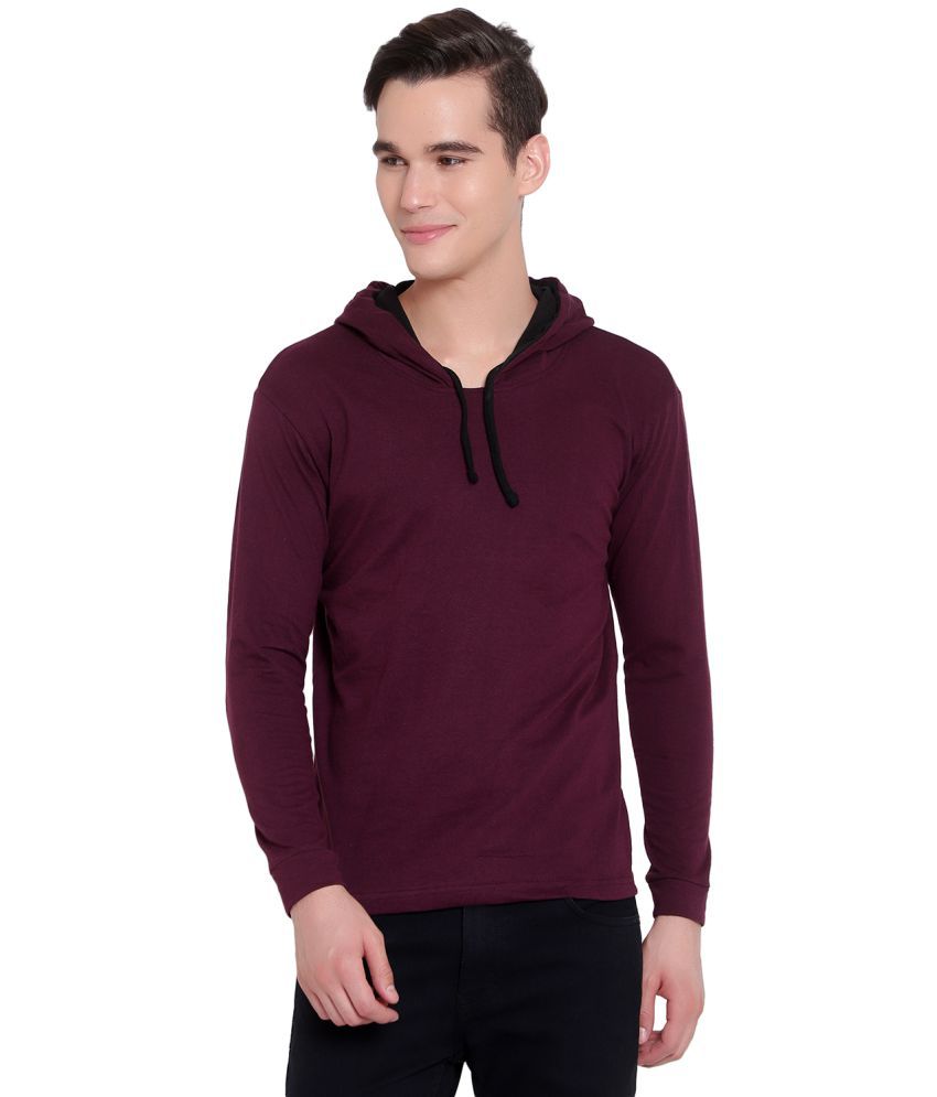     			Diaz - Wine Cotton Blend Regular Fit Men's Sweatshirt ( Pack of 1 )