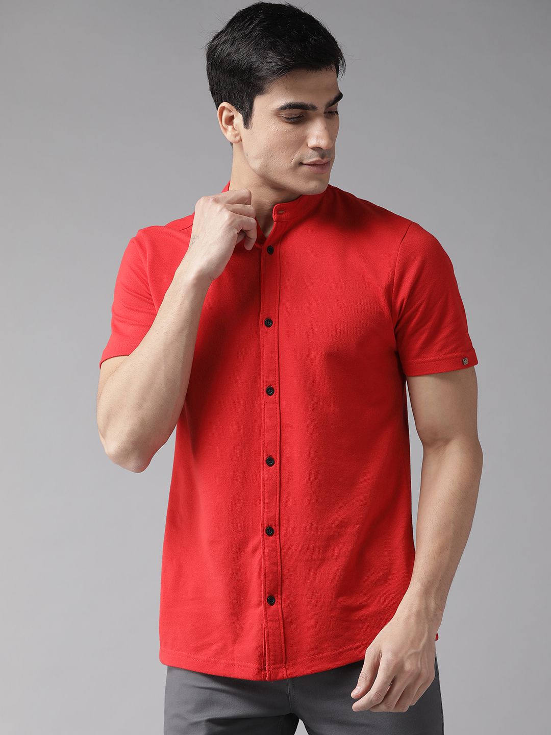 Hubberholme - Red 100% Cotton Regular Fit Men's Casual Shirt ( Pack of 1 )