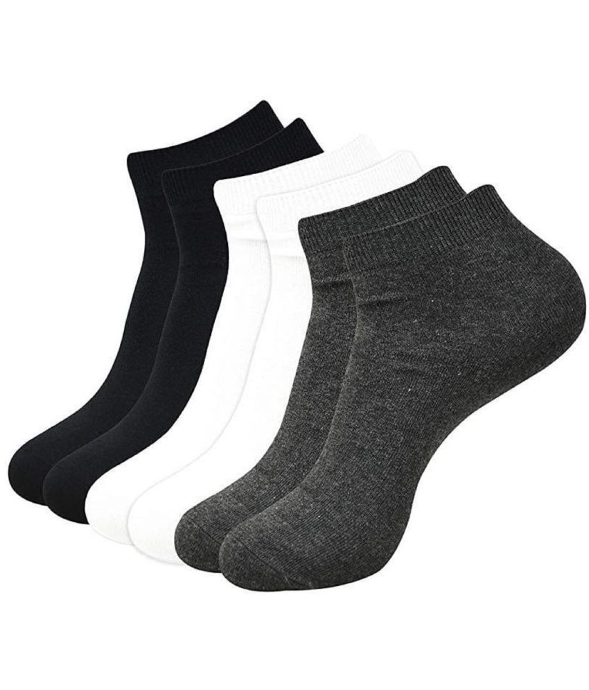     			KMSRV - Cotton Men's Solid Multicolor Ankle Length Socks ( Pack of 3 )