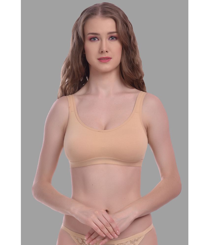     			Madam Cotton Blend Non Padded Women's Everyday Bra ( Beige )