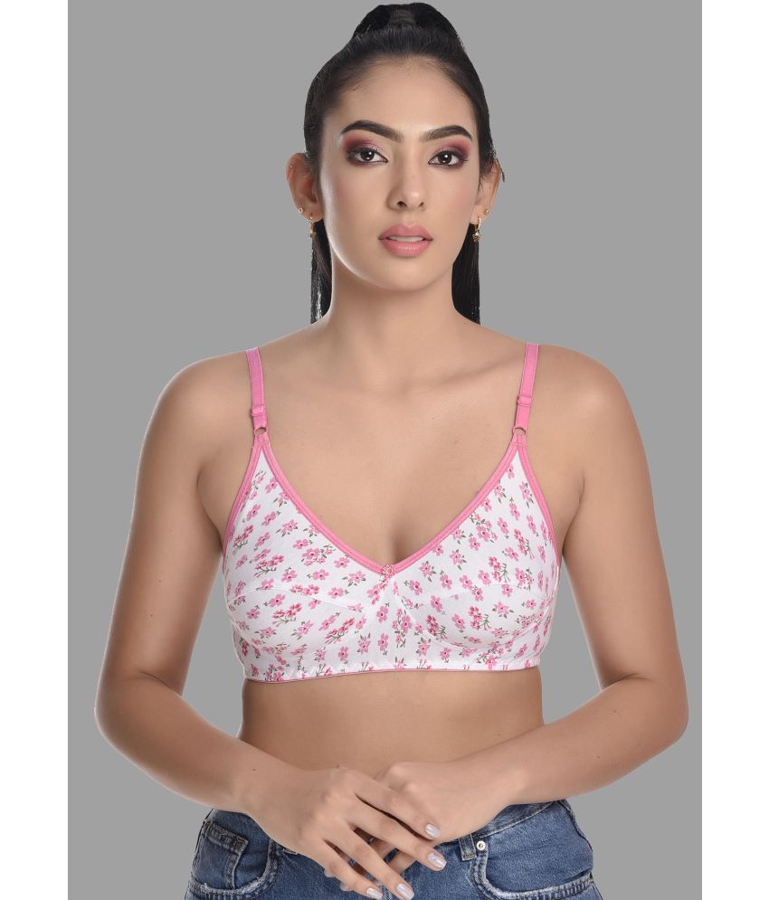     			Madam Cotton Blend Non Padded Women's Everyday Bra ( Pink )