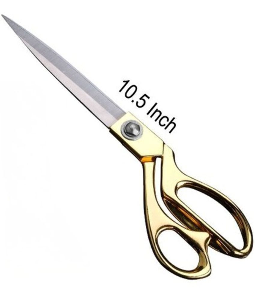     			Professional Golden Steel Tailoring Scissors For Cutting Heavy Clothes Fabrics 10.5"