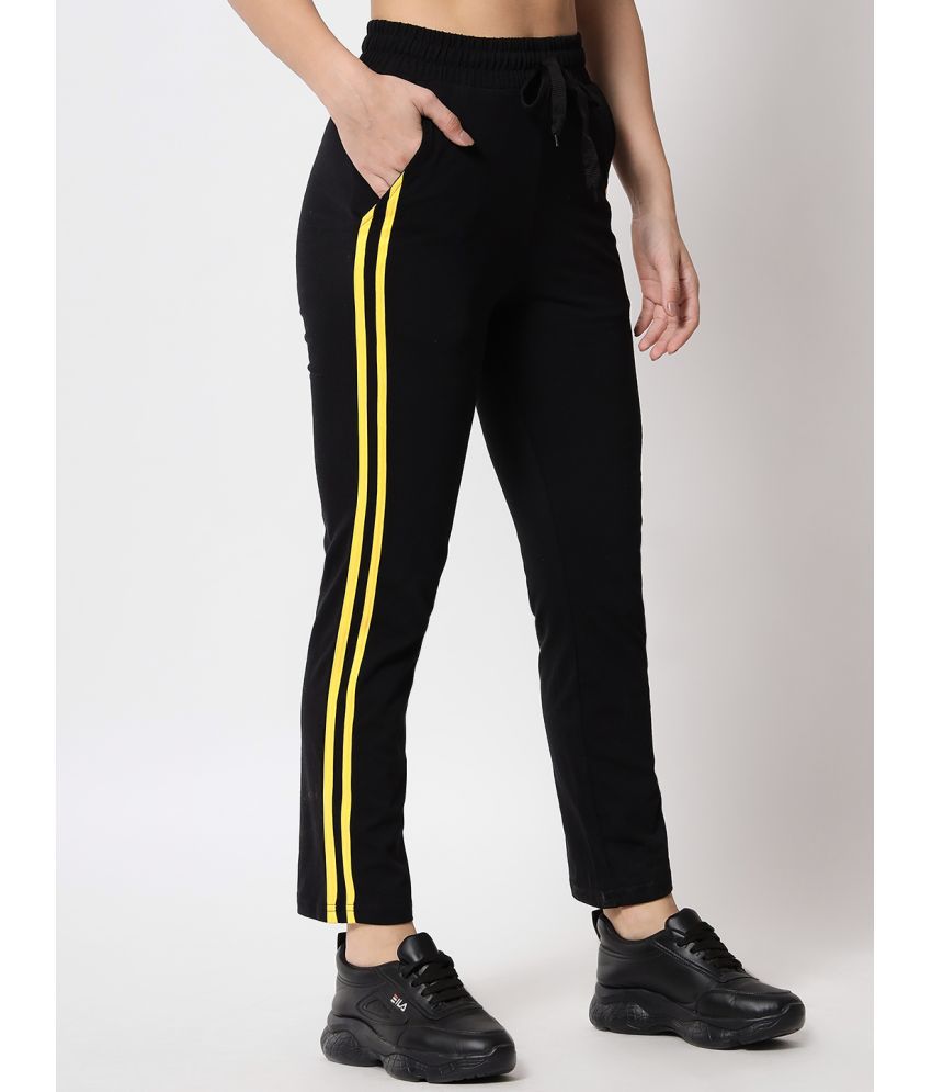 Q-rious - Black Cotton Blend Women's Outdoor & Adventure Trackpants ( Pack of 1 )