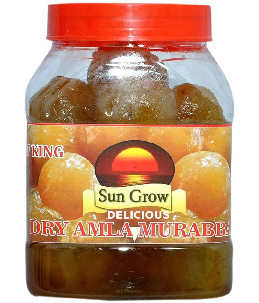     			Sun Grow Home Made Delicious Dry Amla Murabba (Ingredient: Fenugreek Muskmelon Seeds Cardamom/Elichie) Pickle 1 kg