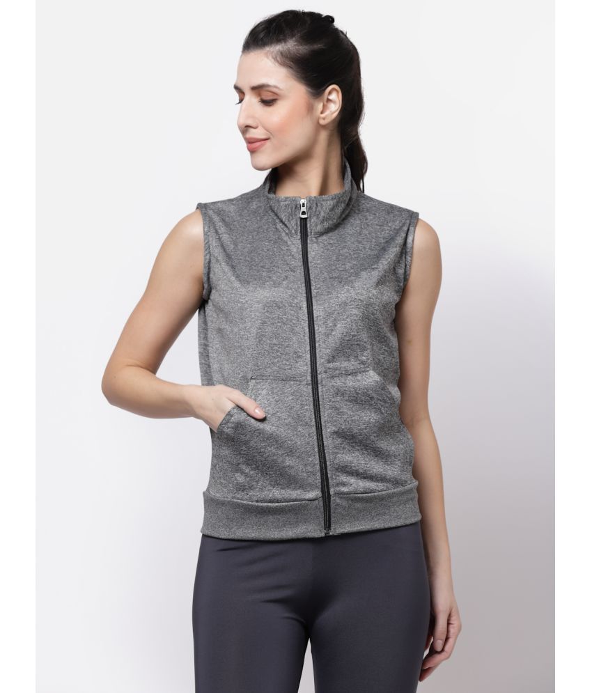     			Uzarus - Grey Polyester Women's Jacket