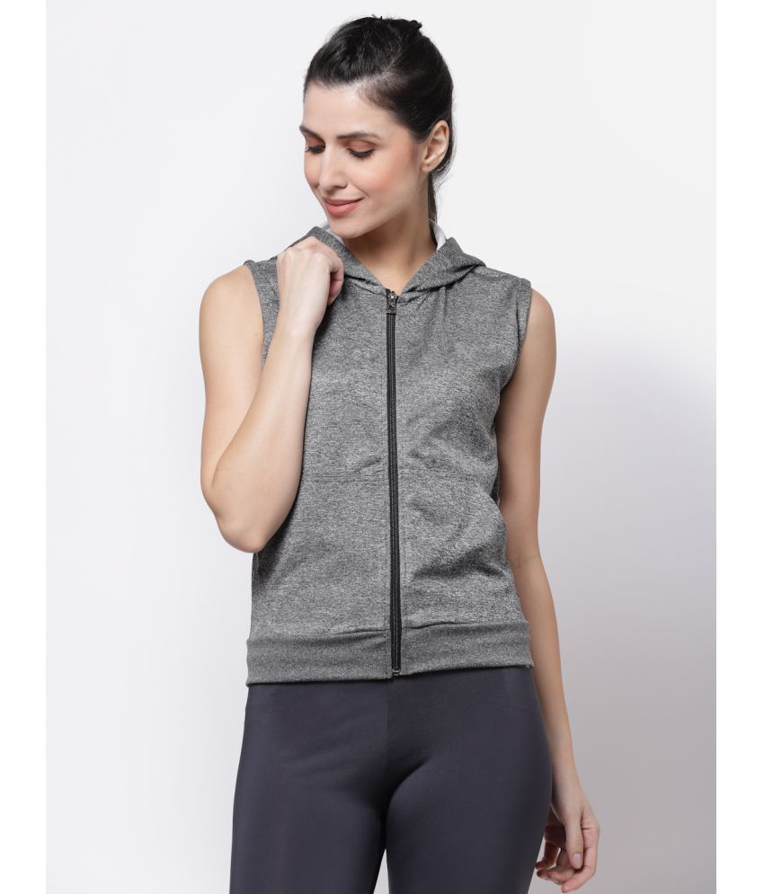     			Uzarus - Grey Polyester Women's Jacket