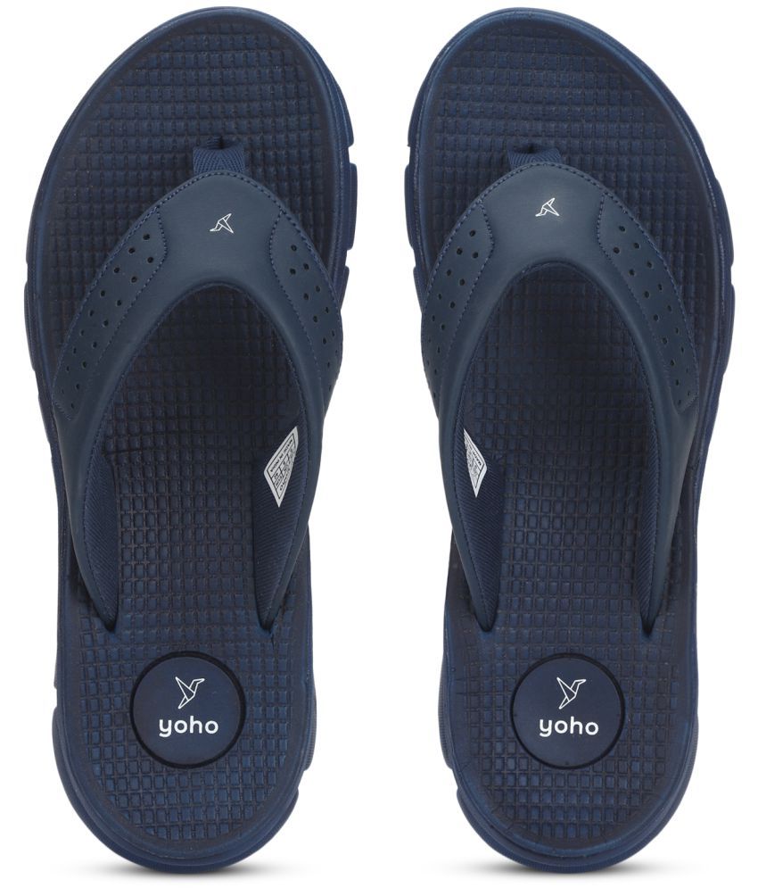     			Yoho - Navy Men's Thong Flip Flop