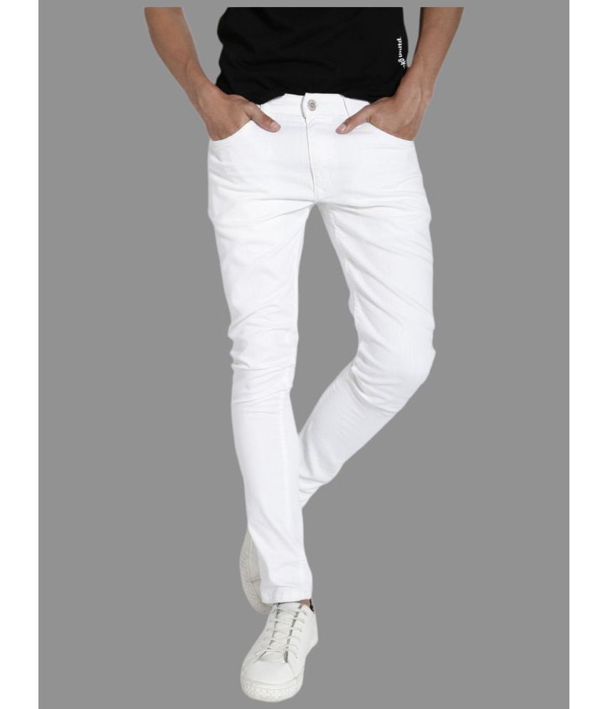     			x20 - White Denim Skinny Fit Men's Jeans ( Pack of 1 )