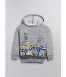 Lazy Shark Pack of 1 Boys Cotton Sweatshirt ( Gray )