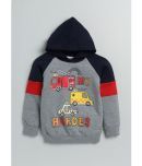 Lazy Shark Pack of 1 Boys Cotton Sweatshirt ( Gray )