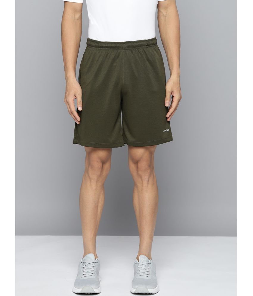     			Alcis - Green Polyester Men's Running Shorts ( Pack of 1 )