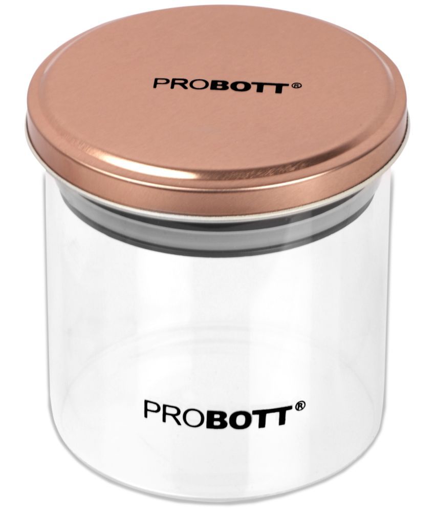     			Probott - Glass Transparent Food Container ( Set of 1 - 500 ml )