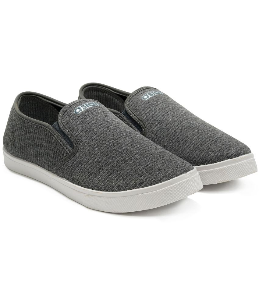     			ASIAN M-2027 - Gray Men's Slip-on Shoes