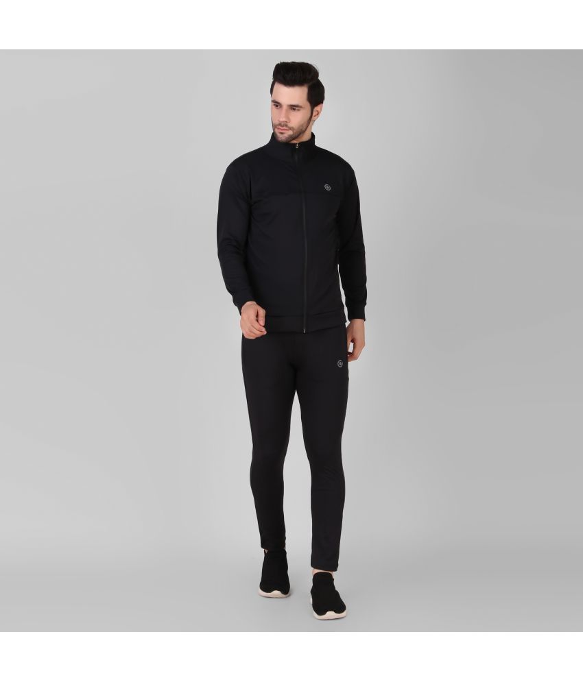    			Diaz - Black Polyester Relaxed Fit Men's Tracksuit ( Pack of 1 )