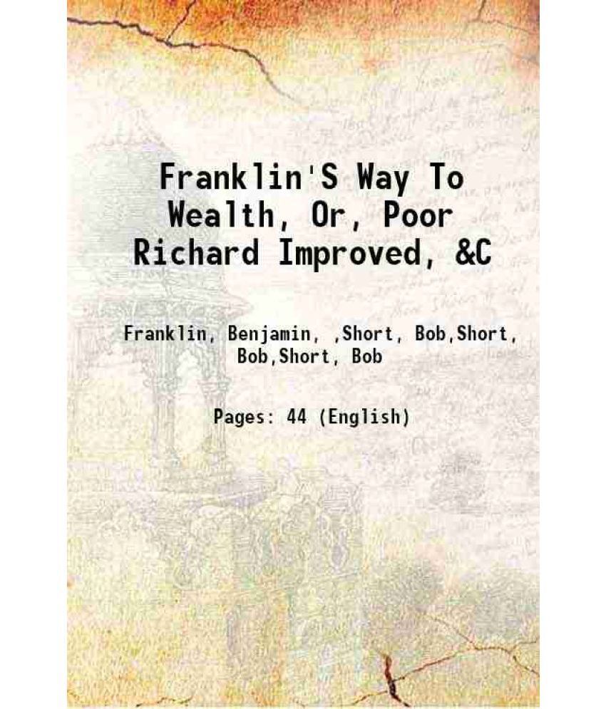     			Franklin'S Way To Wealth, Or, Poor Richard Improved, &C 1814 [Hardcover]