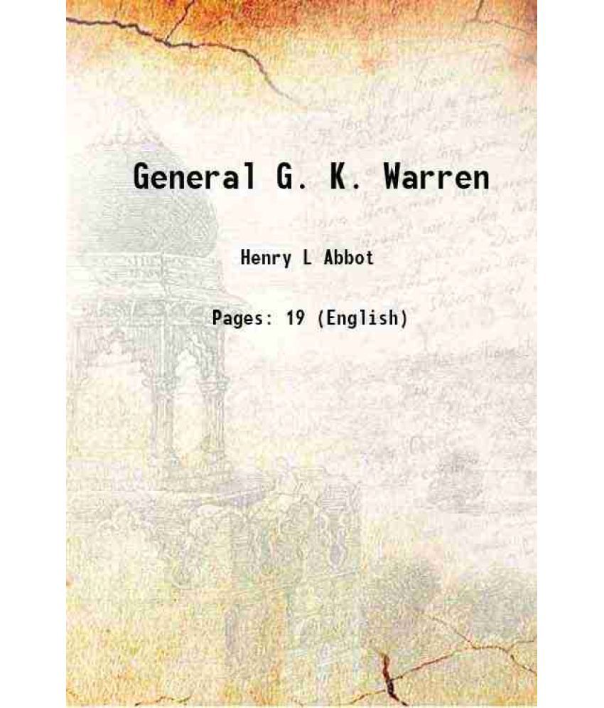     			General G. K. Warren 1883 [Hardcover]