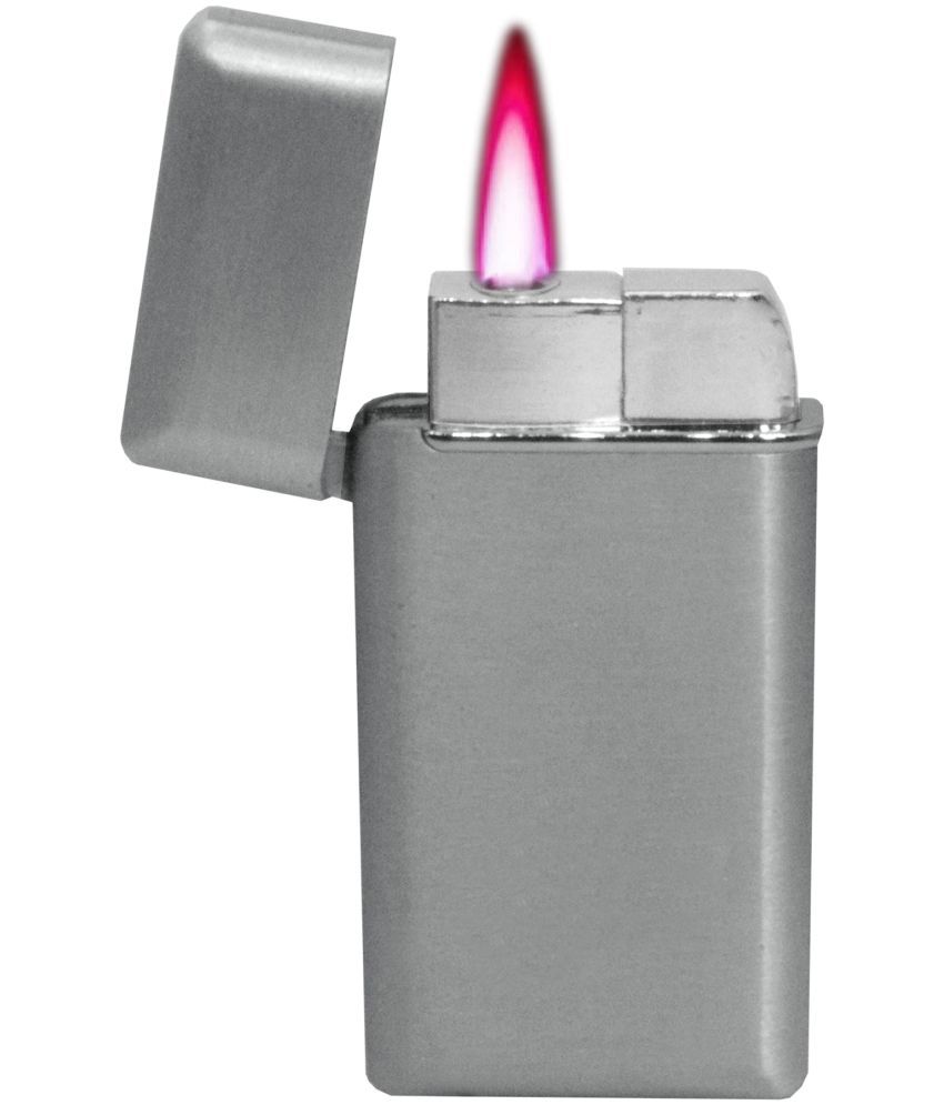     			JMALL - Silver Aluminium Cigarette Lighter ( Pack of 1 )
