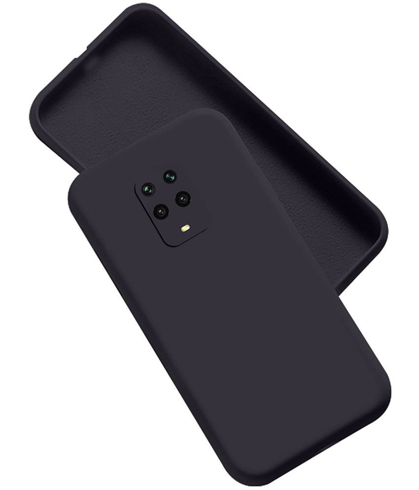     			Kosher Traders - Black Silicon Plain Cases Compatible For Realme C20 ( Pack of 1 )
