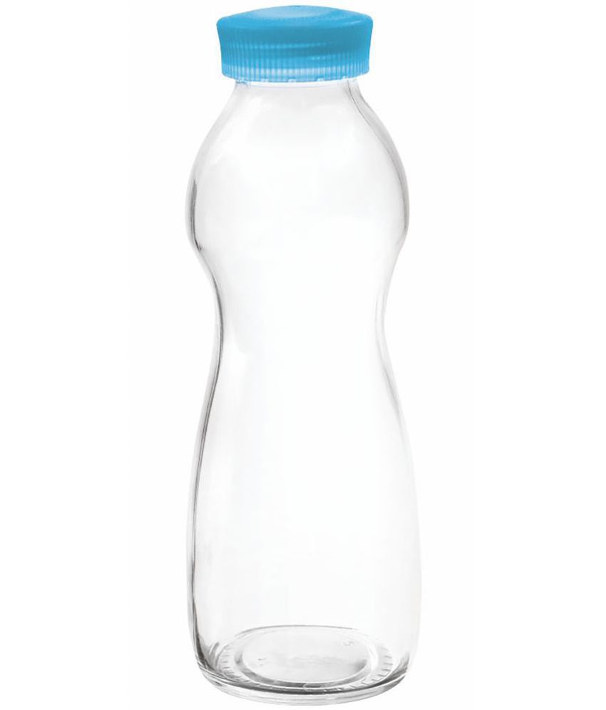     			Treo By Milton Eazy Grip Borosilicate Glass Bottle, 550ml, Light Blue | Microwave Safe | Leak Proof | BPA Free | Scratche Resistant | Dishwasher Safe | Odour Free